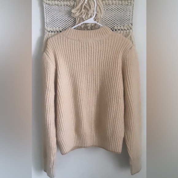 Scotch & Soda Puff Sleeve Ribbed Sweater Wool Alpaca Blend Long Sleeve XL - Picture 5 of 9